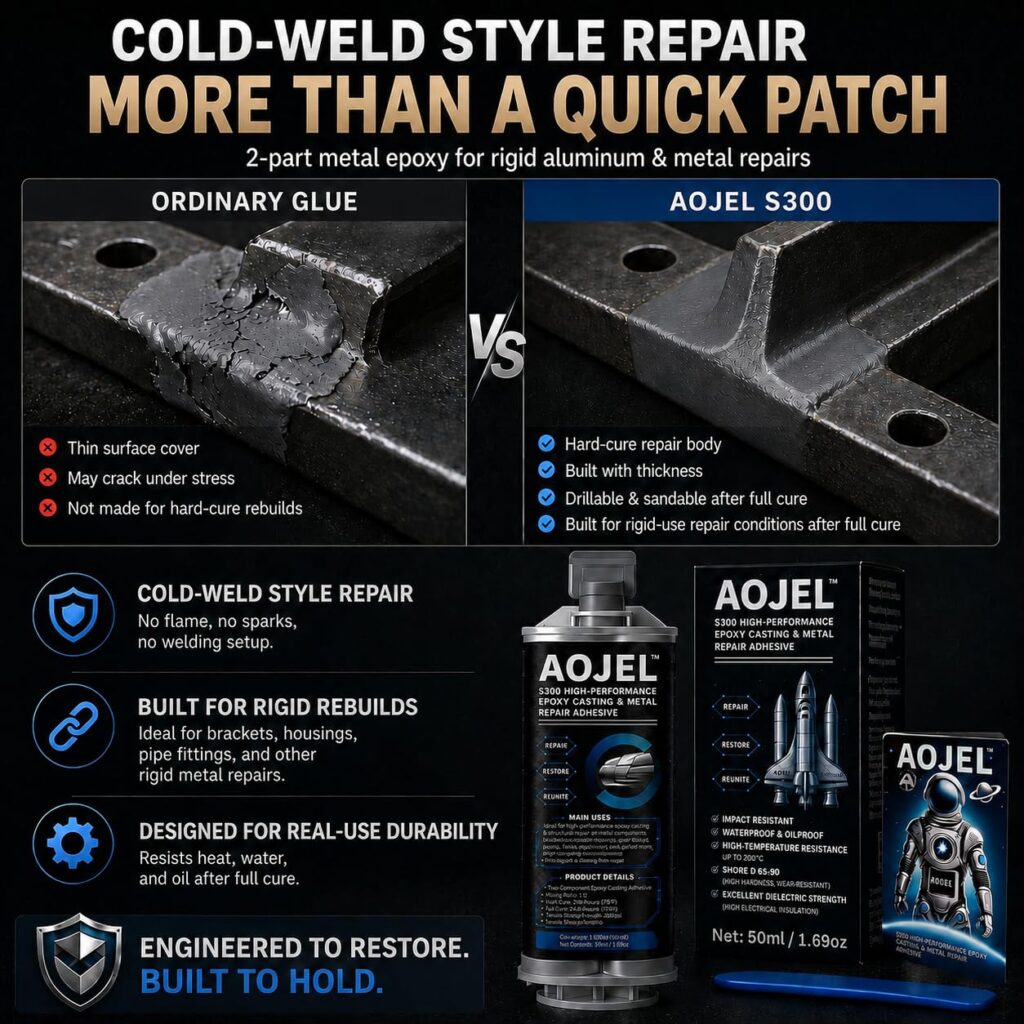 Product Name: S300 Structural Metal Epoxy for Aluminum & Steel, Cold Weld, 1.69 oz review | Reviews https://www.amazon.com/dp/B0F2ZMN7J4 - S300 Structural Metal Epoxy for Aluminum & Steel, Cold Weld, 1.69 oz