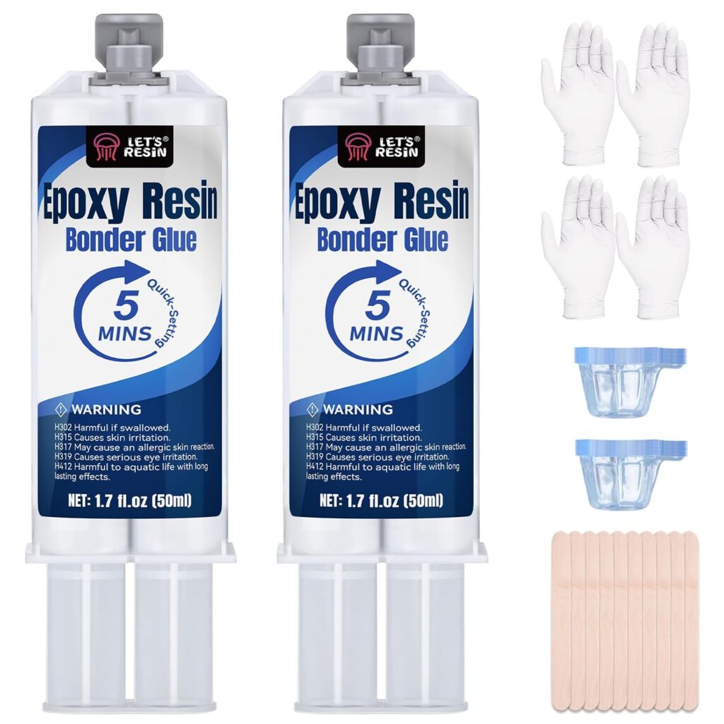 LET'S RESIN 5 Minute Epoxy Glue 3.4 oz, High Strength Adhesive 2-Part Epoxy review | Reviews LET'S RESIN Minute Epoxy Glue 3.4 oz, High Strength Adhesive 2-Part Epoxy